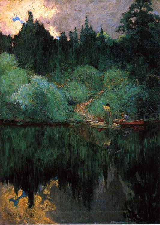  James Harvey MacDonald Clearing after Rain, Maganatawan River. Ontario - Canvas Print