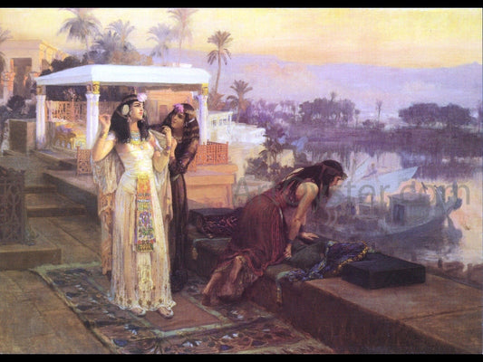  Frederick Arthur Bridgman Cleopatra on the Terraces of Philae - Canvas Print