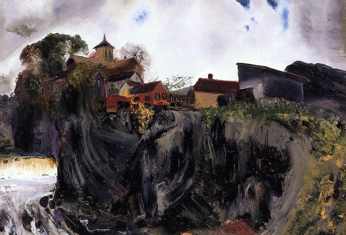  George Wesley Bellows Cliffs at Eddyville - Canvas Print