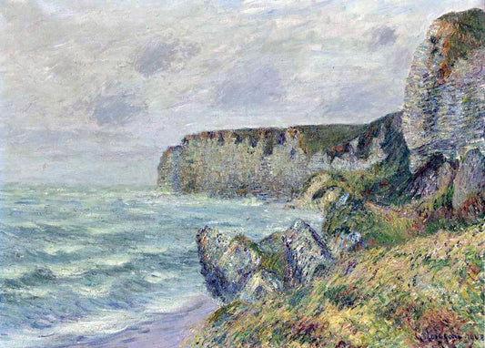  Gustave Loiseau Cliffs at Saint Jouin - Canvas Print