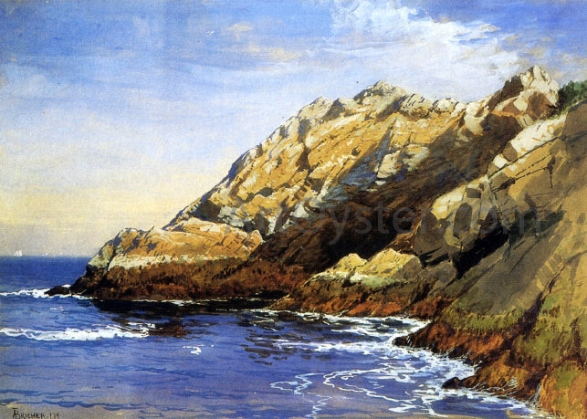  Alfred Thompson Bricher Cliffs, Dana's Island - Canvas Print