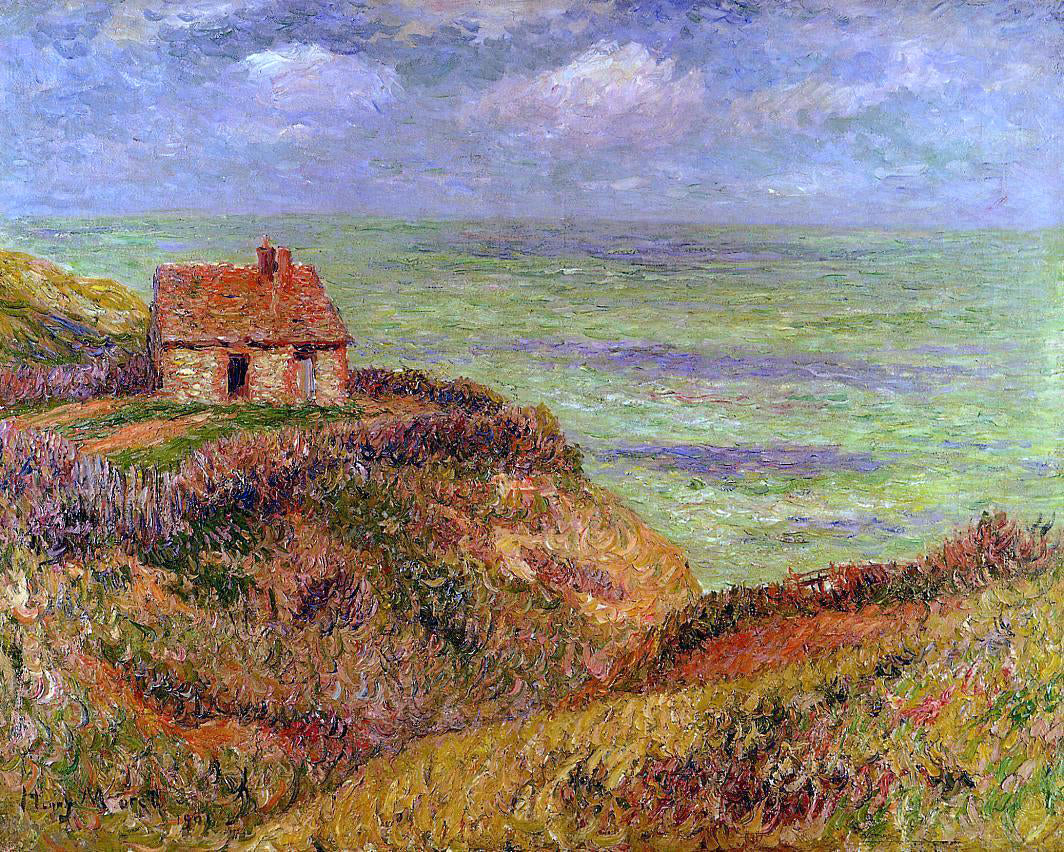  Henri Moret Cliffs of Moelian, Finistere - Canvas Print