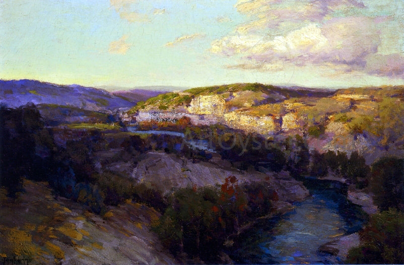  Julian Onderdonk Cliffs on the Guadalupe - Canvas Print