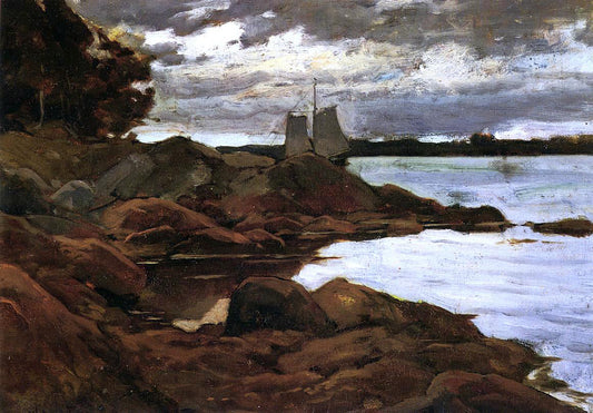  Willard Leroy Metcalf Close of Day on the Maine Shore - Canvas Print