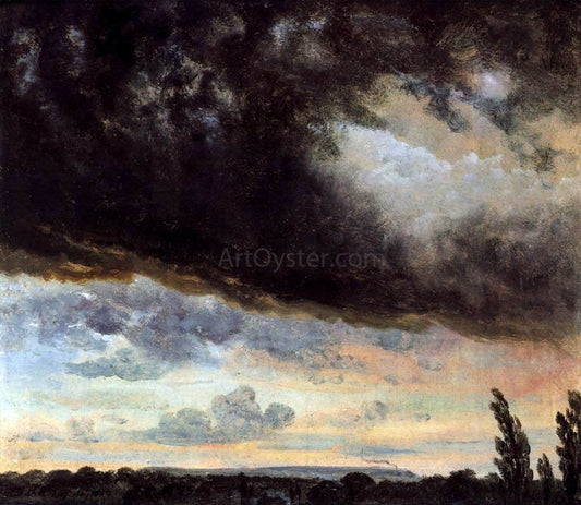  Johan Christian Claussen Dahl Cloud Study with Horizon - Canvas Print