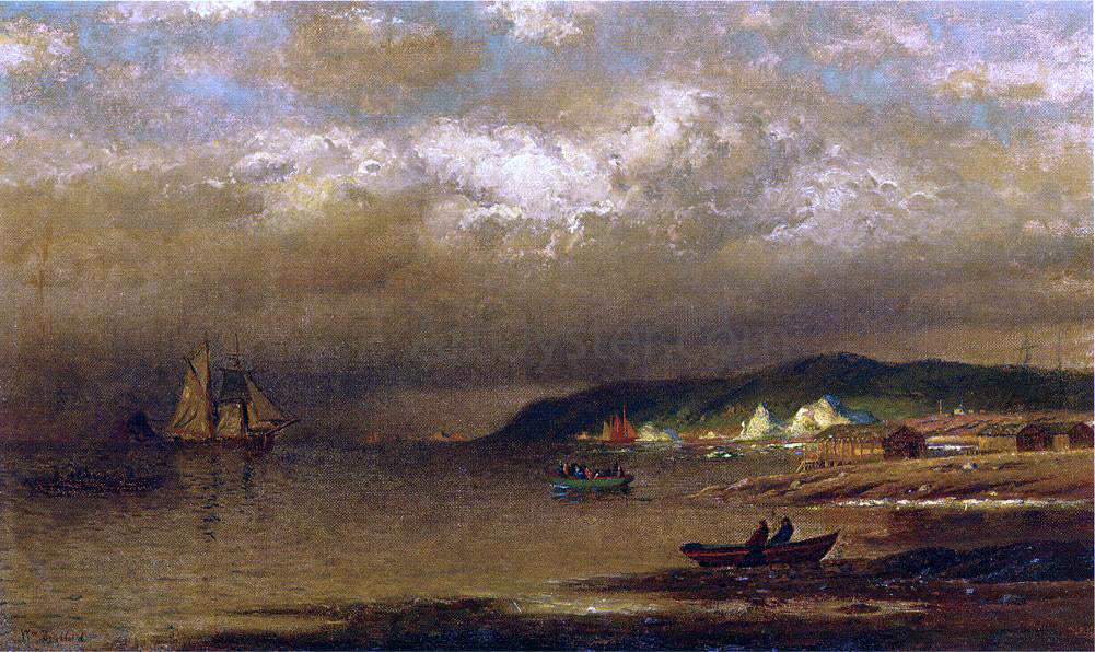  William Bradford Coast of Newfoundland - Canvas Print