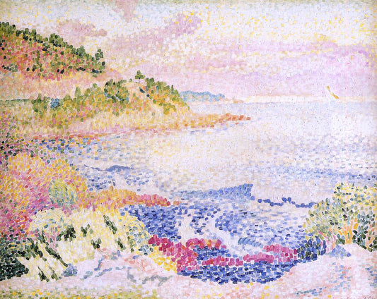  Henri Edmond Cross Coast of Provence, Le Four des Maures - Canvas Print