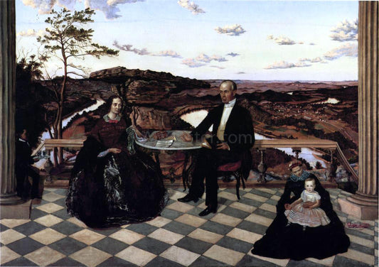  James Cameron Colonel and Mrs. James A. Whiteside, Son Charles and Servants - Canvas Print
