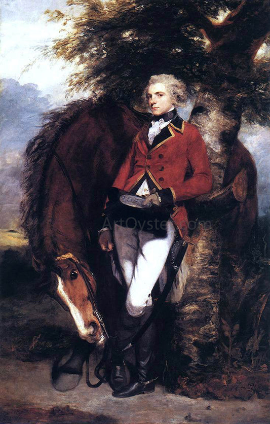  Sir Joshua Reynolds Colonel George K. H. Coussmaker, Grenadier Guards - Canvas Print