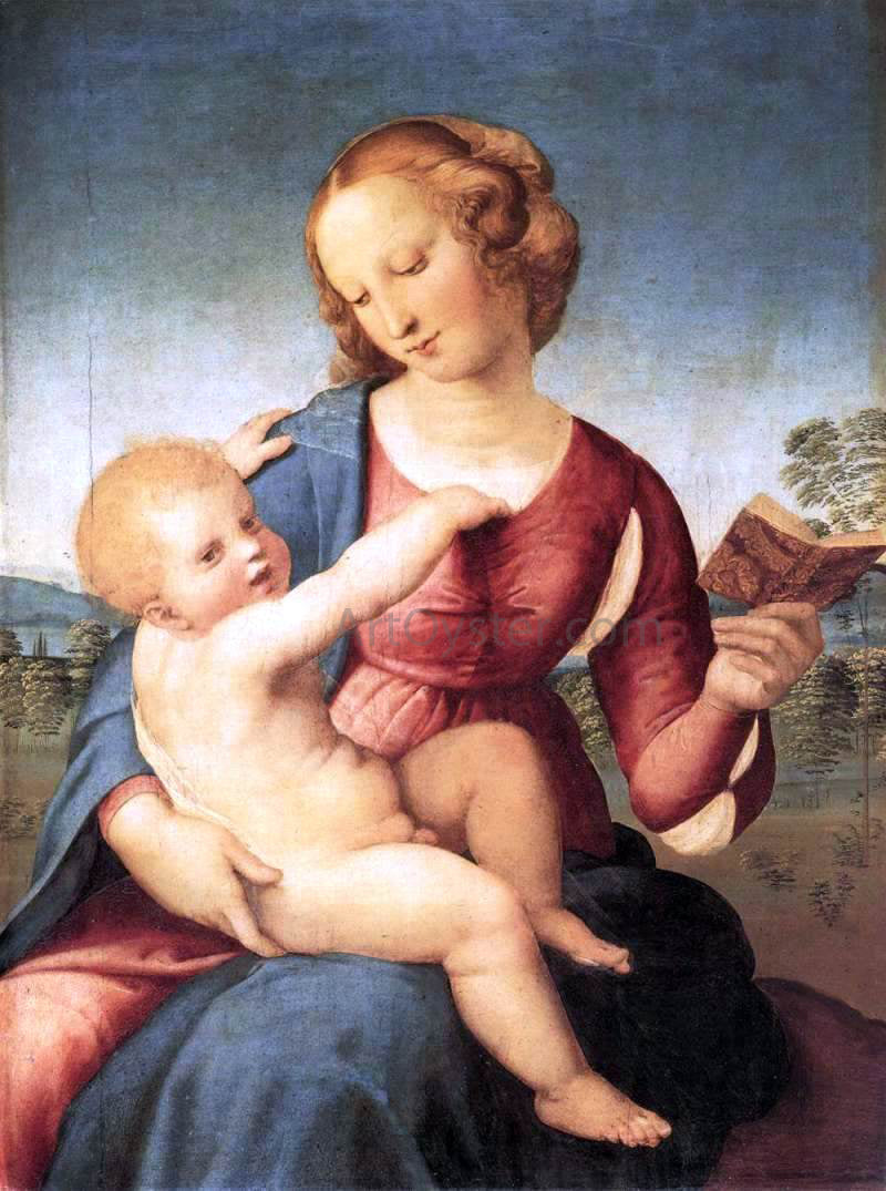  Raphael Colonna Madonna - Canvas Print