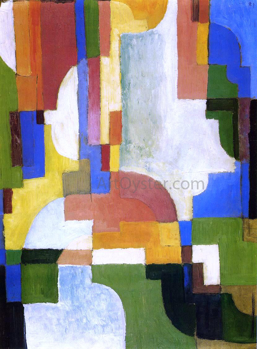  August Macke Colored Forms I - Canvas Print
