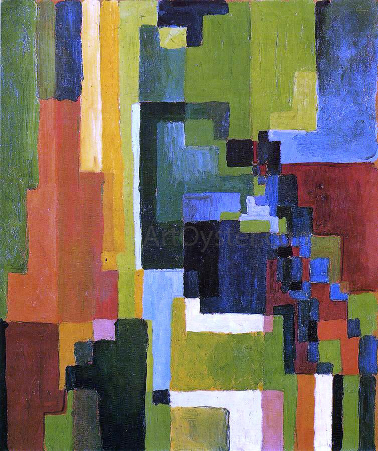  August Macke Colored Forms II - Canvas Print
