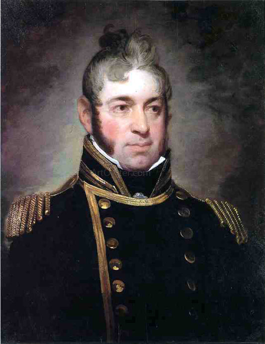  Gilbert Stuart Commodore William Bainbridge, Commander of The Constitution (1774-1833) - Canvas Print