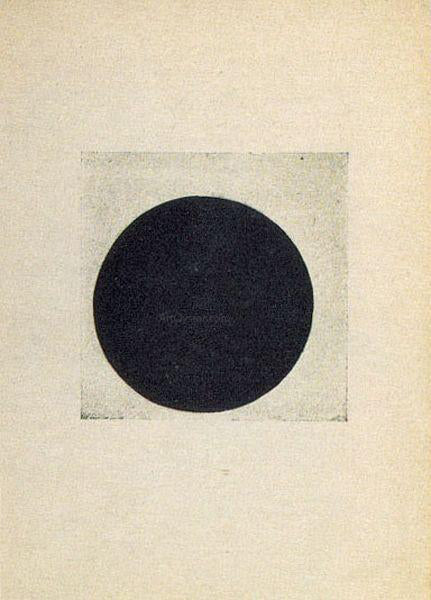  Kazimir Malevich Composition with a  Black Circle - Canvas Print