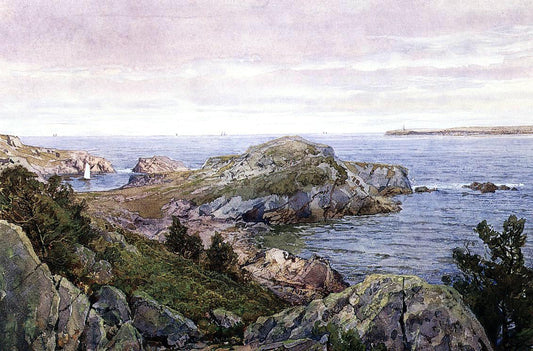  William Trost Richards Conanicut, Rhode Island - Canvas Print