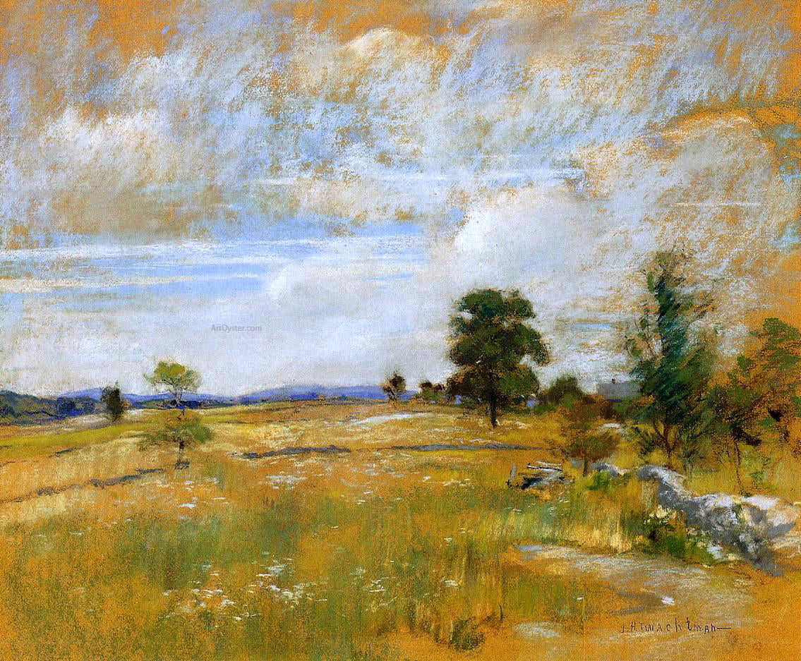  John Twachtman Connecticut Landscape - Canvas Print