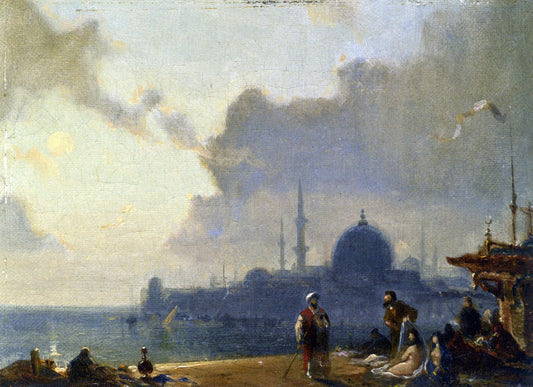  Amedee Rosier Constantinople au clair de lune - Canvas Print