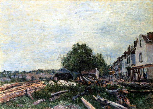  Alfred Sisley Construction Site at Saint-Mammes - Canvas Print