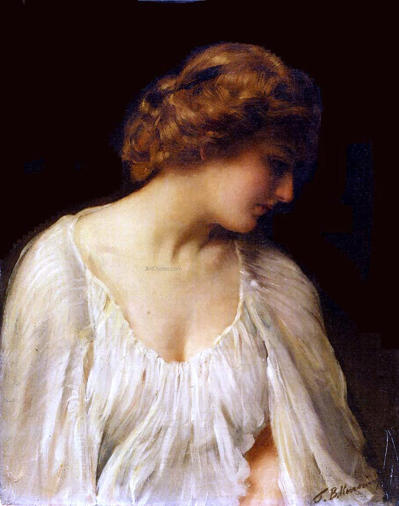  Thomas Benjamin Kennington Contemplation - Canvas Print