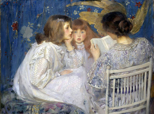  Sir James Jebusa Shannon Contes de la Jungle (also known as Jungle Tales) - Canvas Print