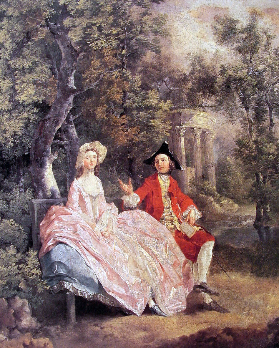  Thomas Gainsborough Conversation in a Park - Canvas Print