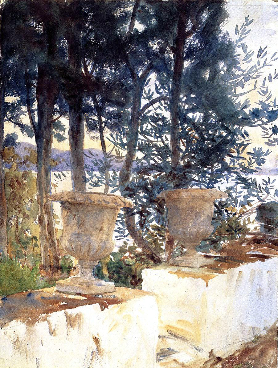  John Singer Sargent Corfu: The Terrace - Canvas Print