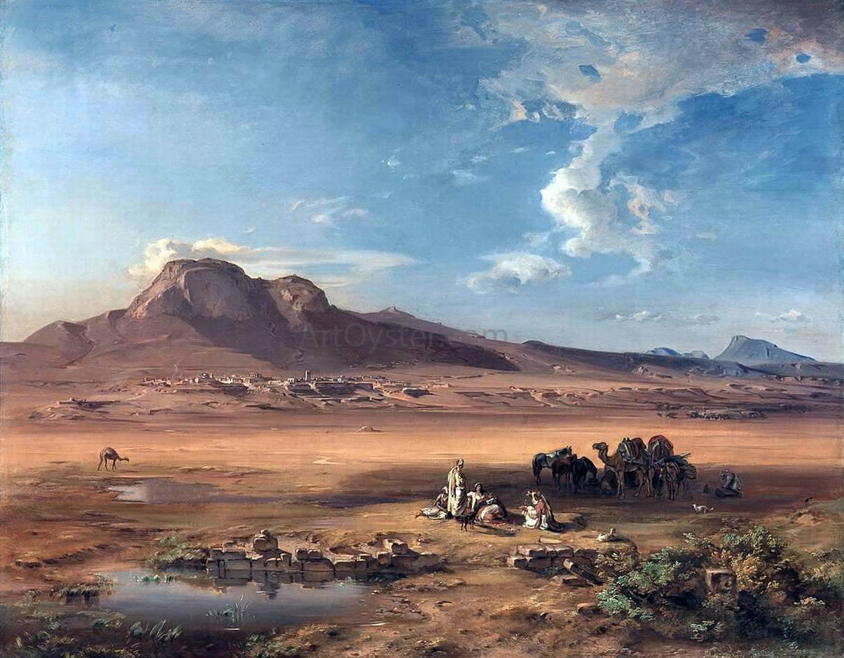  Carl Rottmann Corinth with Akrocorinth - Canvas Print