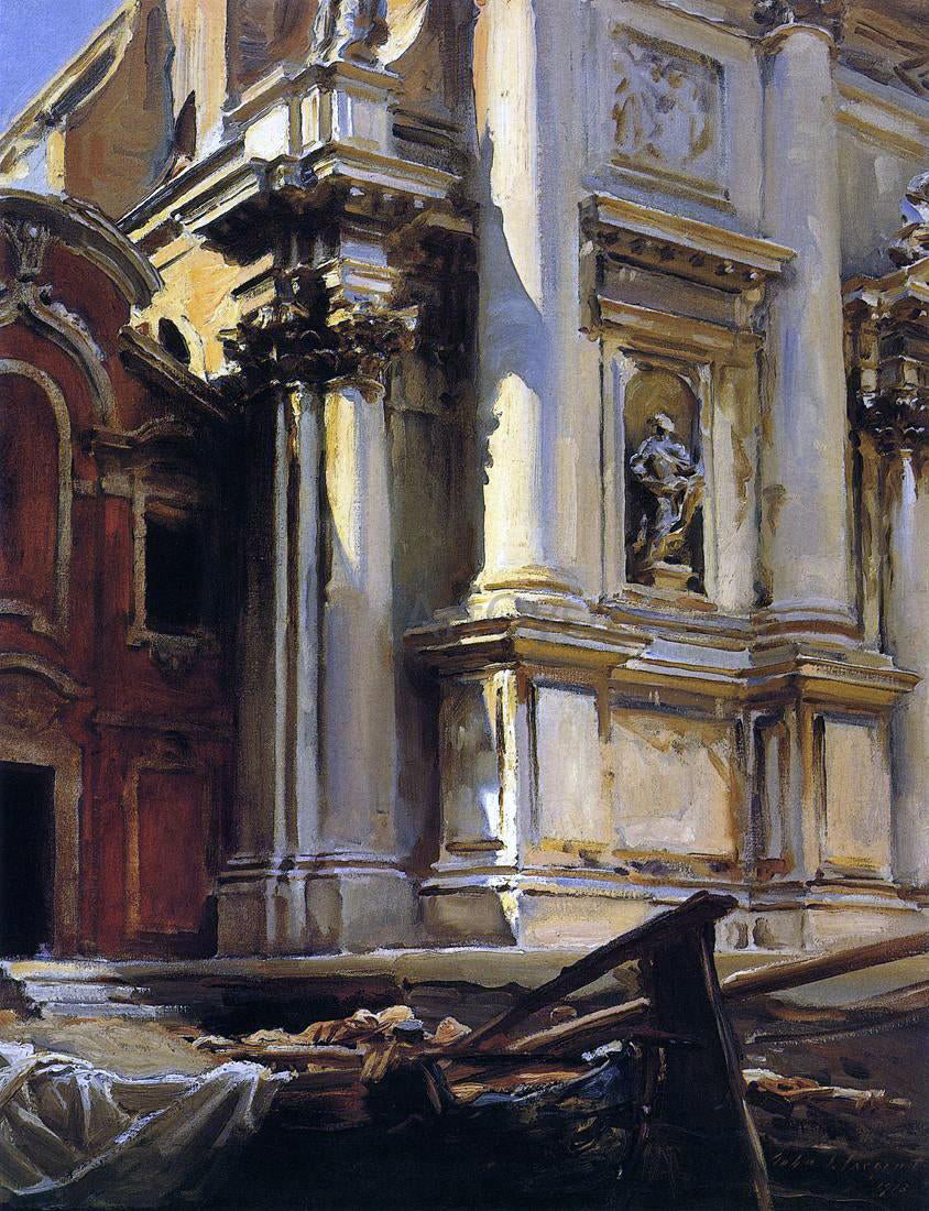  John Singer Sargent Corner of the Church of St. Stae, Venice - Canvas Print