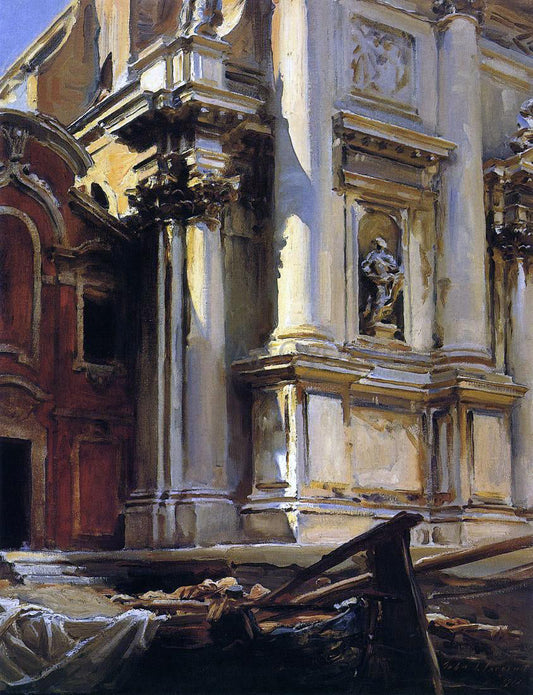  John Singer Sargent Corner of the Church of St. Stae, Venice - Canvas Print