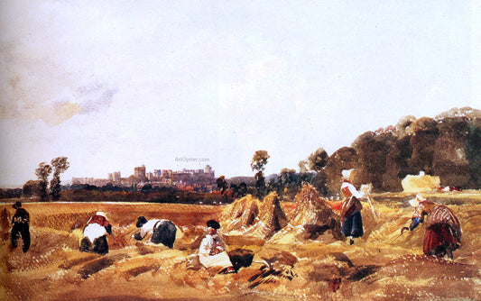  Peter De Wint Cornfield, Windsor - Canvas Print
