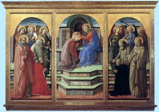  Fra Filippo Lippi Coronation of the Virgin - Canvas Print