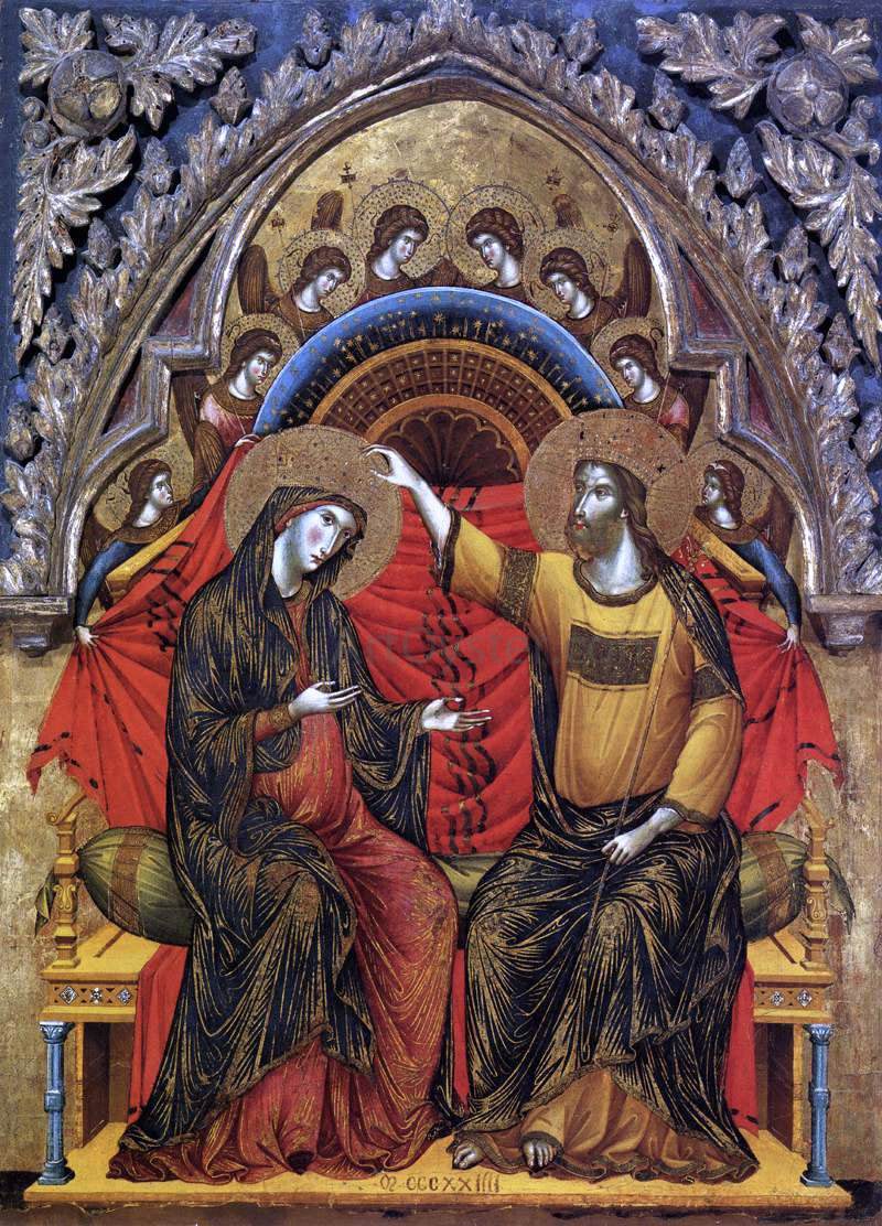  Paolo Veneziano Coronation of the Virgin - Canvas Print