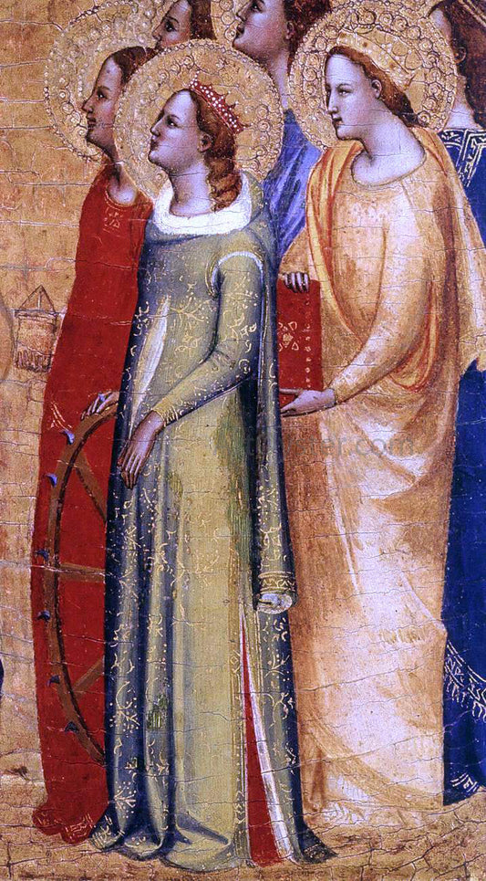  Master san Lucchese Coronation of the Virgin (detail) - Canvas Print