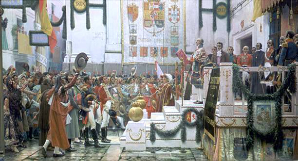  Salvador Viniegra Y Lasso de la Vega Cortes de Cadiz - Canvas Print