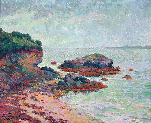  Claude-Emil Schuffenecker Cote Rocheuse en Bretagne - Canvas Print