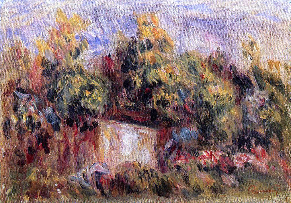  Pierre Auguste Renoir Cottage near Collettes - Canvas Print