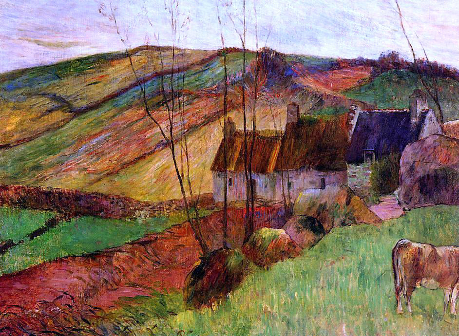  Paul Gauguin Cottages on Mount Sainte-Marguerite - Canvas Print