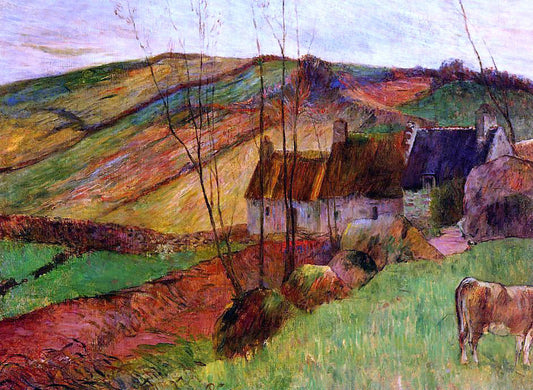  Paul Gauguin Cottages on Mount Sainte-Marguerite - Canvas Print