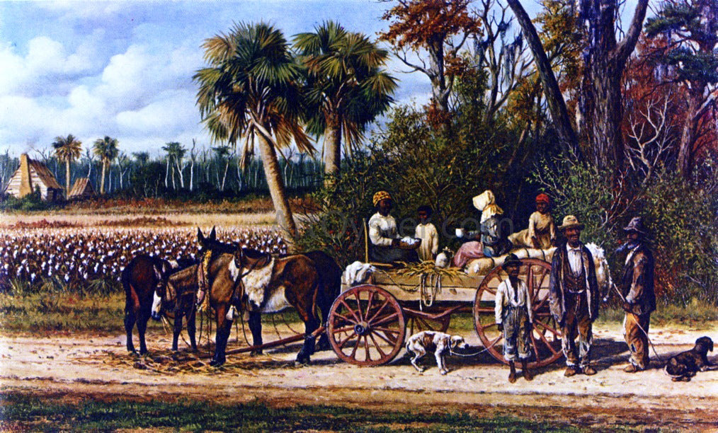  William Aiken Walker Cotton Wagon's Empty - Canvas Print