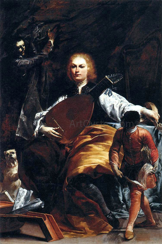  Giuseppe Maria Crespi Count Fulvio Grati - Canvas Print