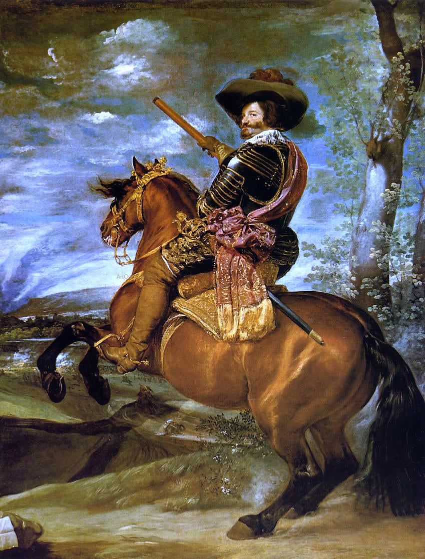  Diego Velazquez Count-Duke of Olivares on Horseback - Canvas Print