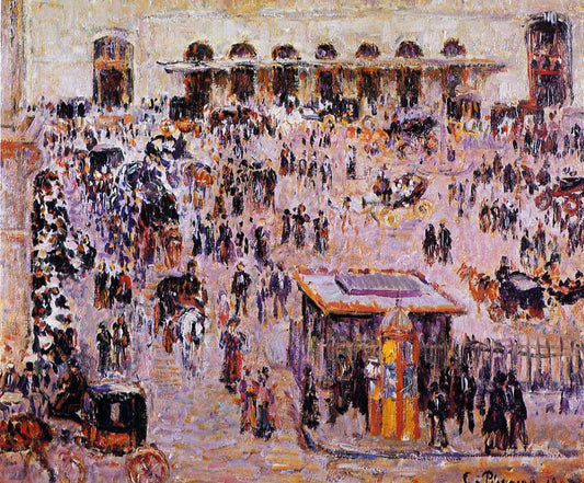  Camille Pissarro Cour du Havre, Gare Saint-Lazare - Canvas Print