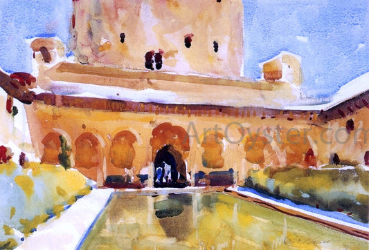  Charles Webster Hawthorne Court of the Myrtles, Alhambra - Canvas Print