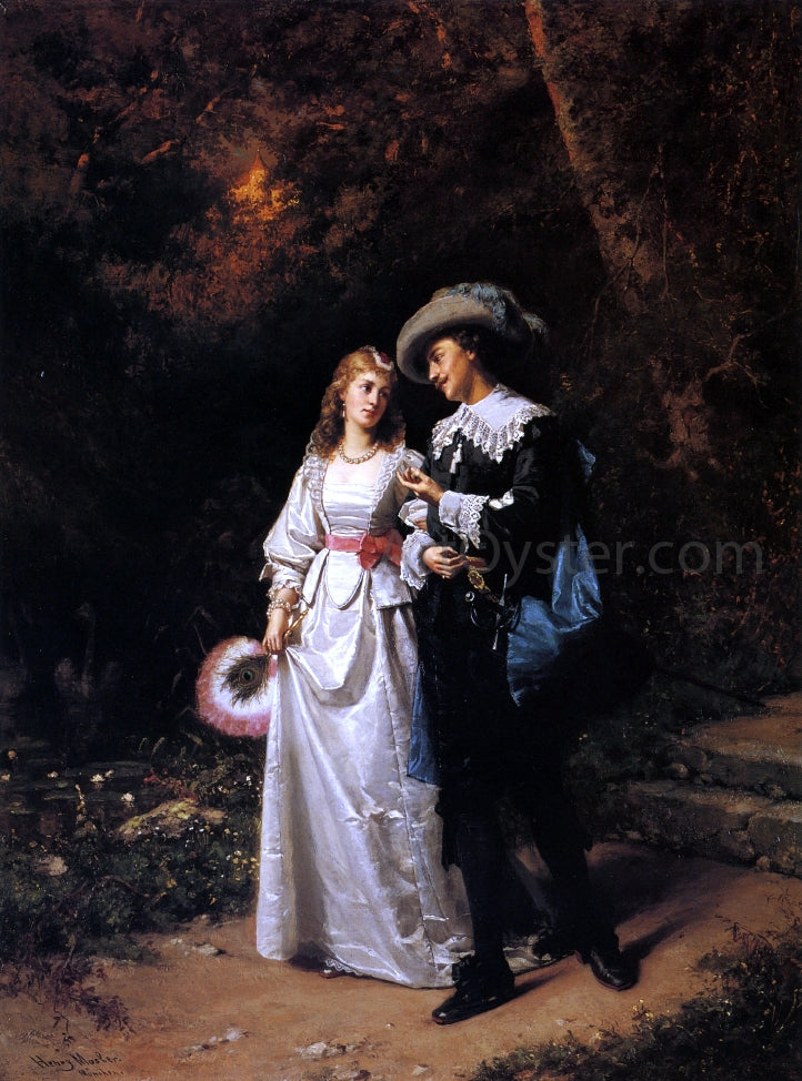  Henry Mosler Courtship - Canvas Print