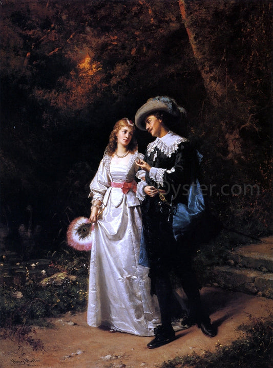  Henry Mosler Courtship - Canvas Print