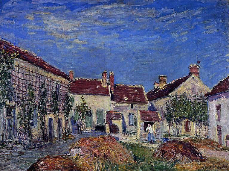  Alfred Sisley Courtyard at Les Sablons - Canvas Print