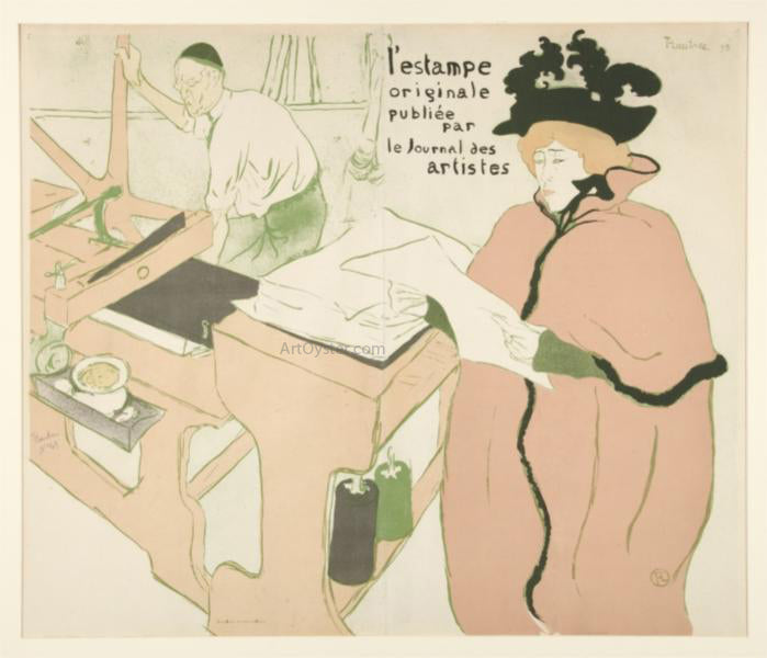  Henri De Toulouse-Lautrec Coverage of the Original - Canvas Print