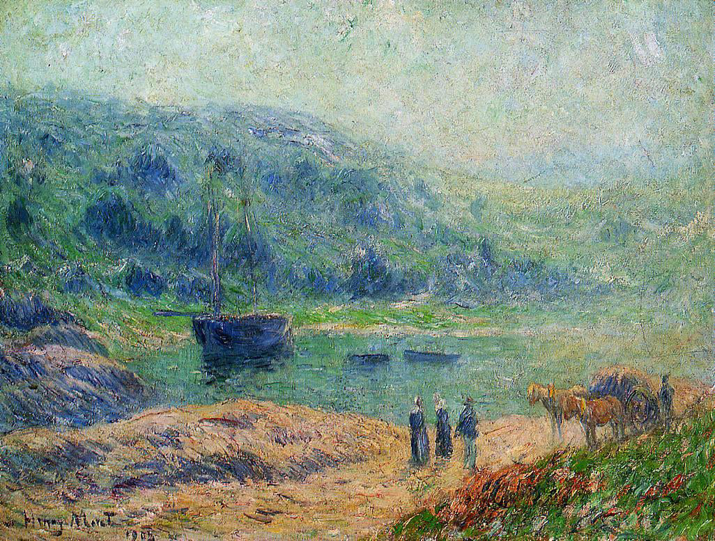  Henri Moret Creek in Brittany - Canvas Print