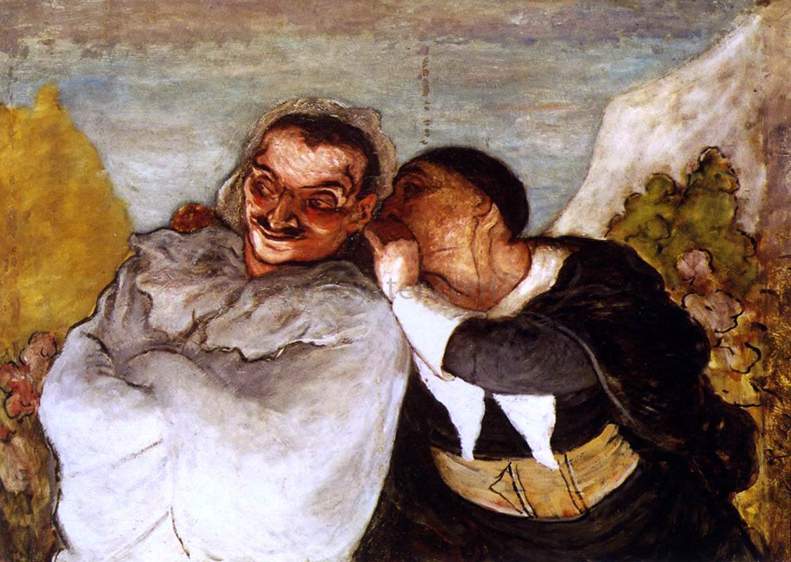  Honore Daumier Crispin and Scapin - Canvas Print