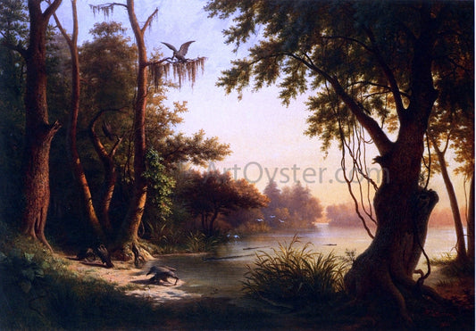  Hyppolite Sebron Crocodile Lake, Louisiana - Canvas Print